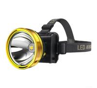 Trurovem Rechargeable Head Torch with P90 LED Super Bright, For Wave Sensing Control, 500m Range, USB Fast Charging, Waterproof Camping Light for Fishing Hiking(A)