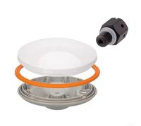 Trurovem Replacement GNSS Shell for GLONASS BDS S-Band, High-Temp Resistant Plastic Housing 154mm White for Surveying Mapping with Vent Valve(orange)