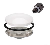 Trurovem Replacement GNSS Shell for GLONASS BDS S-Band, High-Temp Resistant Plastic Housing 154mm White for Surveying Mapping with Vent Valve(black)