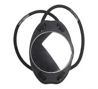 Trurovem Scuba Diving Wrist Mirror with Elastic Rope, Underwater Safety Reflection Device for Cave Diving, Dive Buddy Check Tool to Monitor Gear and Surroundings, Black Plastic