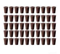 Trurovem Soilless Cultivation for Growing Medium, Starter Sponges with Black Soil & PET for Rapid Germination, for Vegetables Flowers Fruits, 50 PACKs(50pcs)