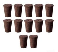 Trurovem Soilless Cultivation for Growing Medium, Starter Sponges with Black Soil & PET for Rapid Germination, for Vegetables Flowers Fruits, 50 PACKs(12pcs)