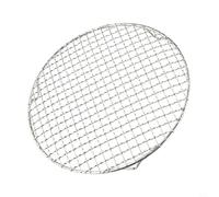 Trurovem Stainless Steel Grill Grate 27cm Round BBQ Mesh for Charcoal Gas Electric, Replacement Barbecue Net for Camping Outdoor Cooking, Silver Grid(D27cm)