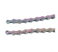 Trurovem Ultra Light Rainbow Bike Chain 8 9 10 Speed, 116 Links High Strength Steel Bicycle Chain for Mountain Road Cycling, Colorful Coating with Quick Safety Buckle(9speed)