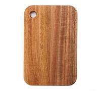 Trurovem Walnut Wood Cutting Board, Portable Camping Chopping Block for Picnic BBQ Kitchen, Small Picnic Food Prep with Hanging Hole, Smooth Round Edge, Brown(18×12×1cm)