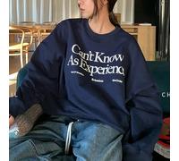 Trurovem Women's Plush Round Neck Sweatshirt Long Sleeve Loose Fit | Unique printed patterns, claret green grey navy, casual style, polyester material, female fit