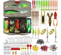 Truscend 110pcs Fishing Bait Rigs & Lures Kit - Economic/Premium Starter/Giftable Fishing Gear Set for Freshwater Fishing