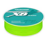 TRUSCEND Braided Fishing Line, Upgraded Spin 8 Strands Fishing Lines, PE Fishing Wire Smooth and Ultra Thin, Super Strength and Abrasion Resistant Fishing Accessories, No Stretch and Low Memory