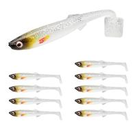 TRUSCEND Easy Catch Pre-Rigged Squid Lures, Unique Vibrating Swim Action and Trembly Sinking Move for More Bites, Amazing Swimbait for Family Fishing, Fishing Lures for Bass Trout Crappie Walleye