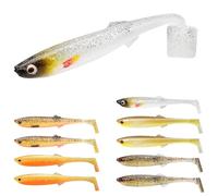 TRUSCEND Easy Catch Soft Lures, Unique Vibrating Swim Action and Trembly Sinking Move for More Bites, Amazing Soft Swimbaits for Family Fishing, Well-Made Fishing Lures for Bass Trout Crappie Walleye