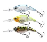 TRUSCEND Easy Catch Swimmax,Noisy Turbulent Wiggling and Vibrating Actions for More Bites, Segmented Swimbait Jointed by Strongest Fiber Lifelike Fishing Lures for Family Fishing D1-2.8in-0.46oz
