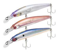 TRUSCEND Floating Jerkbait, Precision-Engineered Minnow Lures with Sound, Flash & Irresistible Action, Cast Farther, Glow Brighter and Rattle Louder Jerkbaits for Bass Walleye Pike Sea Trout Redfish