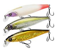 TRUSCEND Suspending Jerkbait Fishing Lures, Precision-Engineered Minnow with Sound, Flash & Irresistible Action, Cast Farther, Glow Brighter and Rattle Louder Jerkbaits for Bass Walleye Pike Catfish