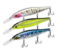 TRUSCEND Suspending Jerkbait Fishing Lures, Precision-Engineered Minnow with Sound, Flash & Irresistible Action, Cast Farther, Glow Brighter and Rattle Louder Jerkbaits for Bass Walleye Pike Catfish