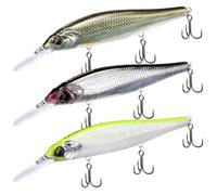 TRUSCEND Suspending Jerkbait Fishing Lures, Precision-Engineered Minnow with Sound, Flash & Irresistible Action, Cast Farther, Glow Brighter and Rattle Louder Jerkbaits for Bass Walleye Pike Catfish