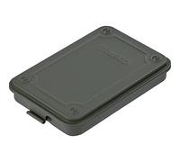 TRUSCO T-15MOD Trunk Type Tool Box, Frosted Olive Drab, 6.1 x 4.1 x 1.1 inches (154 x 105 x 29 mm)