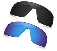TRUSHELL Polarized Replacement Lenses for Oakley Sutro Lite OO9463 Sunglasses - Black+Ocean Blue 2 Pieces
