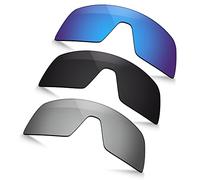 TRUSHELL Polarized Replacement Lenses for Oakley Sutro S OO9462 Sunglasses -Ocean Blue+Black+Silver