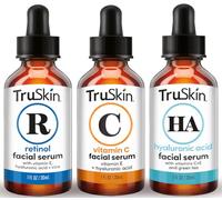 TruSkin Age Defying 3-Pack Bundle with Vitamin C Serum, Retinol Serum and Hyaluronic Acid