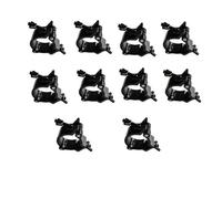 Truss Clamp 10 Pcs Aluminum Stage Light Clamps Hooks For LED PAR Moving Head Beam Spot 48-52mm Pipe Diameter(Black)