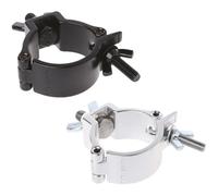 Truss Clamp 10 Pcs Aluminum Stage Light Holder 48-51mm Hook for Moving Head Lighting 100kg Capacity(Silver)