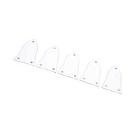 Truss Rod Cover, Plastic 5Pcs Adjustment Rod Cover Standard Design White for Bass