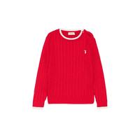 TRUSSARDI JUNIOR cable-knit button-detail sweater - Red 2 yrs-3 yrs-4 yrs-5 yrs-6 yrs