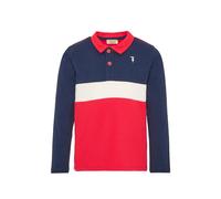 TRUSSARDI JUNIOR colour-block long-sleeve polo shirt - Red 4 yrs-5 yrs-6 yrs
