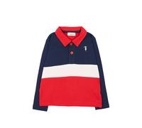 TRUSSARDI JUNIOR colour-block long-sleeve polo shirt - Red 6 mth-9 mth-12 mth-18 mth-24 mth-36 mth