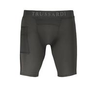Trussardi Mens Compression Shorts W Pocket - Dark Grey Elastane - Size Small
