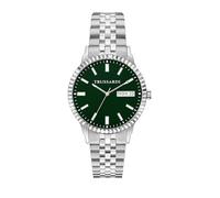 Trussardi Men's Watch, Time and Date, Analog, Steel Strap, 39 mm Case, T-Bent Collection - R2453141010