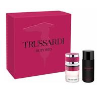 Trussardi Russardi Ruby Red Eau De Parfum 60ml Gift Set 60ml Eau De Parfum & 125ml Stardust Body Emulsion