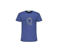 TRUSSARDI TRU2MTS03 Men's Short Sleeve T-Shirt with Printed Logo Pure Cotton, 14 Dark Blue, L
