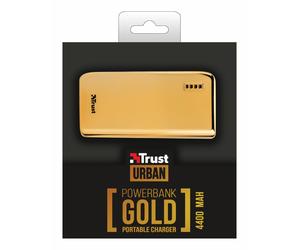 TRUST 20901 4400 mAh 4400 GOLD, PORTABLE GOLD COLOURED POWER BANK