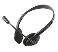 Trust 21517 Ziva Chat PC Headset with Microphone for Computer and Laptop, Black