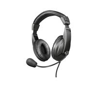 Trust 21661 1.8m Wired 3.5mm Jack Headset Black (LOG00QS01)