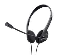 Trust Primo Chat Headset for PC and laptop 3.5 mm Connector Black