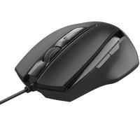 Trust 23650 Voca Comfort Mouse (Wired, 800, 1200, 1600 or 2400 DPI) Black