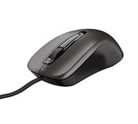 Trust 23733 Carve Wired USB Mouse (3 Buttons and Scroll Wheel, 1200 DPI, Right and Left Hand Use, PC/Laptop, Windows, Chrome OS, Mac OS) Black