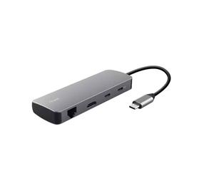 Trust 25672 interface hub USB Type-C Grey