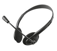 Trust 21517 Ziva Chat PC Headset with Microphone for Computer and Laptop, Black