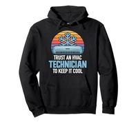 Trust An HVAC Technician To Keep It Cool | Fun Tee Repairman Pullover Hoodie