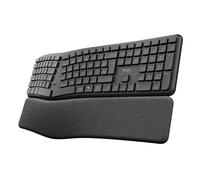 Trust Arvia Silent Wireless Ergonomic Keyboard QWERTY UK Layout, Black