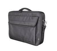 Trust Atlanta Sustainable Laptop Bag 15.6 Inch with Shoulder Strap, Black | Recycled Plastic Laptop Case RPET, Durable Carrying Case for Travel Work Business Office School