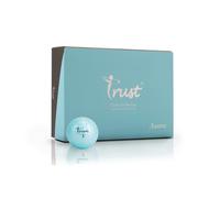 Trust Aurora Blue,Crystal Urethane Covered, Reactive Core, 3 Piece Golf Ball, Soft & Elasticity Feel, Distance with Greenside Control (One Dozen)