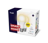 Trust B22 Smart Bulb, 2 Pack, Dimmable LED, Tunable White,