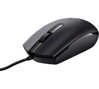 Trust Basi Computer Mouse with Optical Sensor, 3 Buttons, Wired Mouse for Left