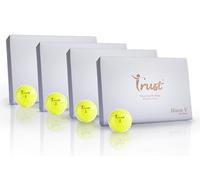 Trust Bison V 2023 (K8 Edition)- Soft Feeling. Urethane Cover with Reactive Core, Swing Speed 95-105 mph(Yellow, 4 Dozen)