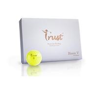 Trust Bison V 2023 (K8 Edition)- Soft Feeling. Urethane Cover with Reactive Core, Swing Speed 95-105 mph(Yellow, 1 Dozen)