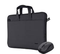 Bologna Laptop Bag and Mouse Set Black, Black